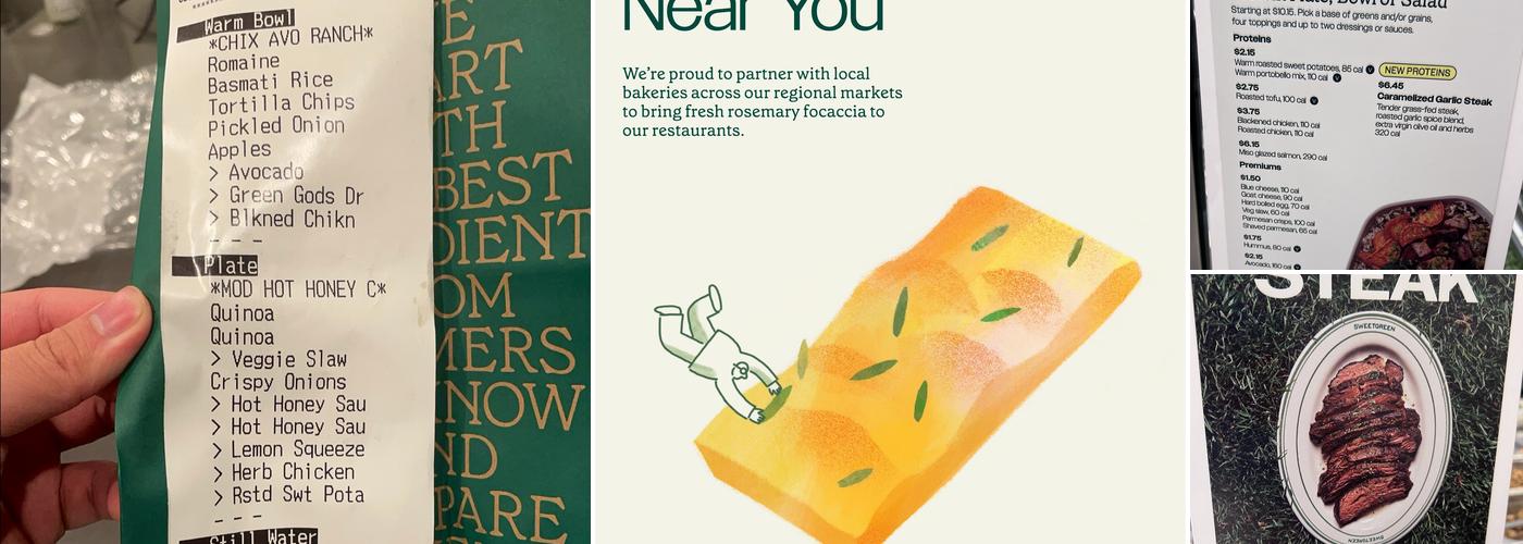 sweetgreen Menu