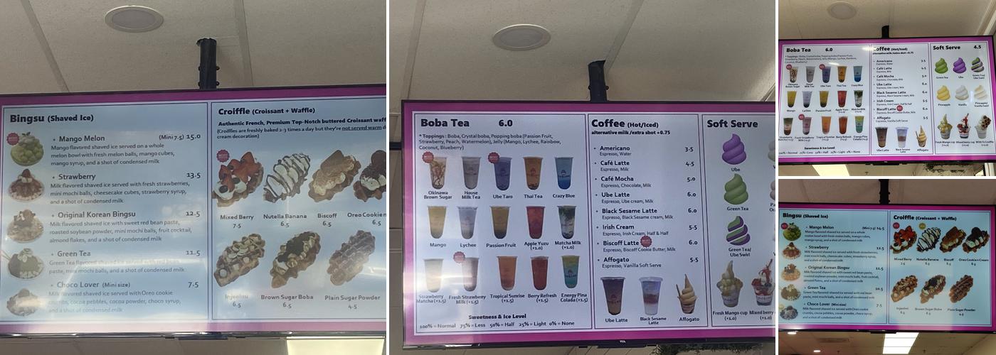 Kobing Dessert Studio Menu