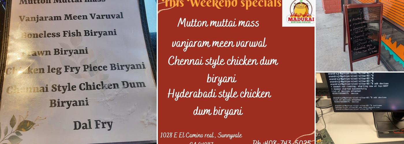 Madurai Biryani House Menu