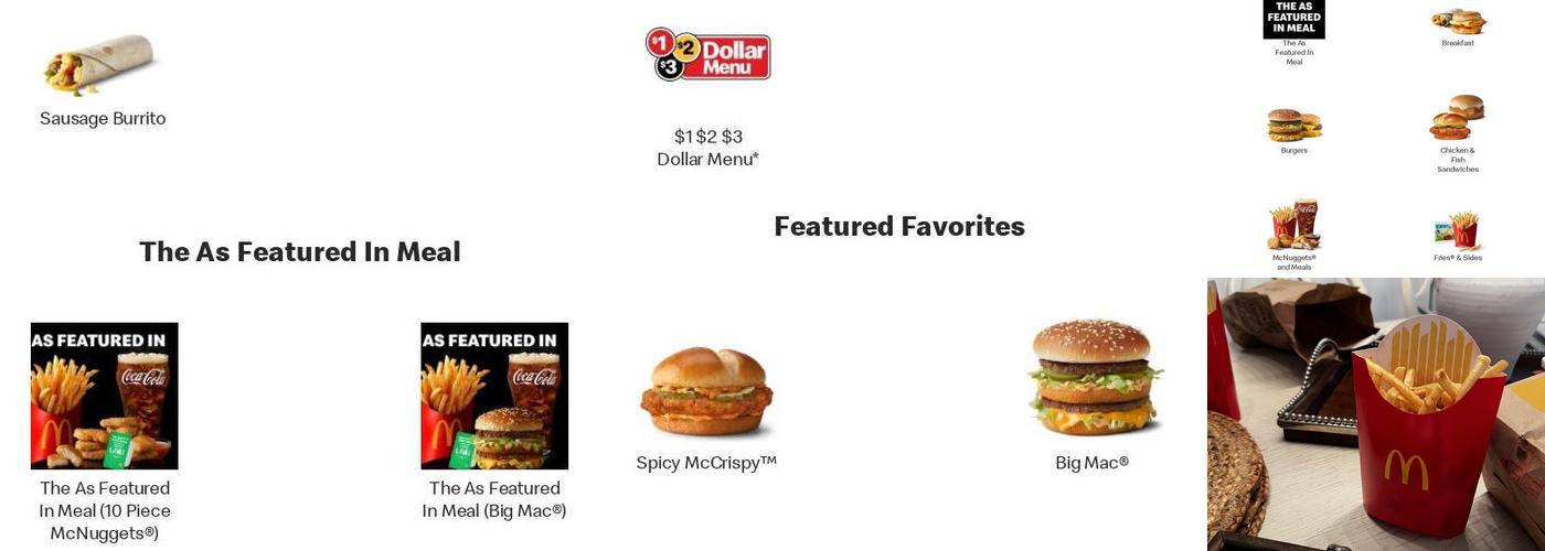 McDonald's Menu