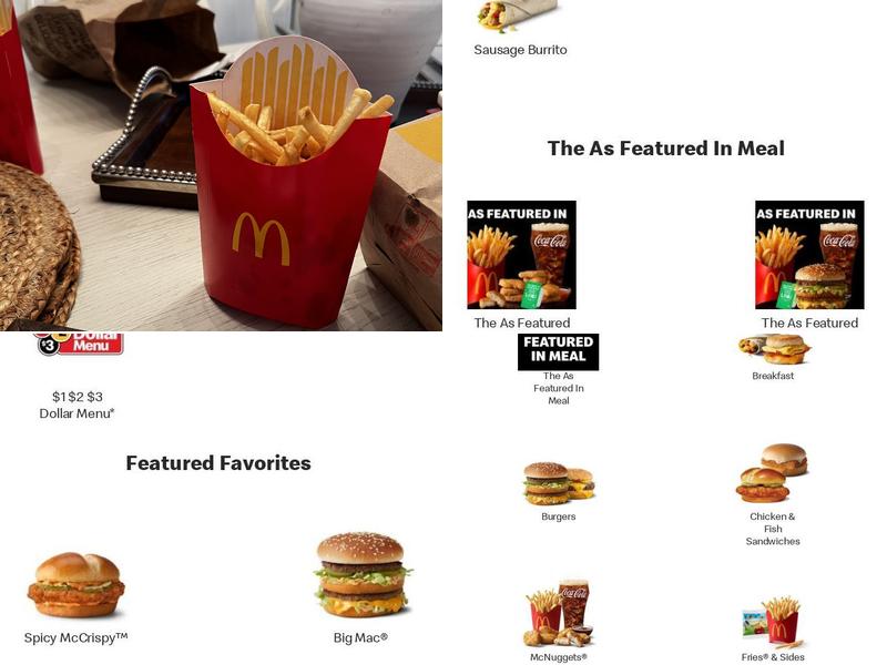 McDonald's Menu