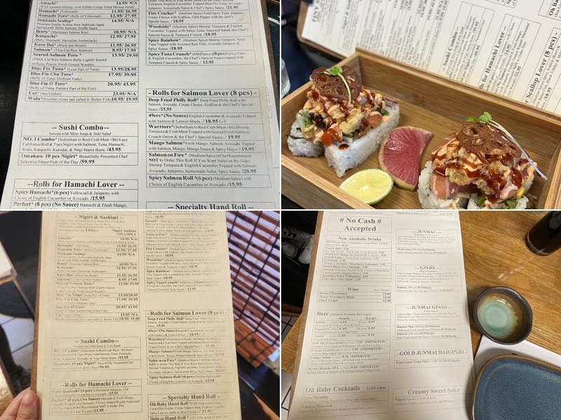 Tiny Sushi - Oh Baby Menu