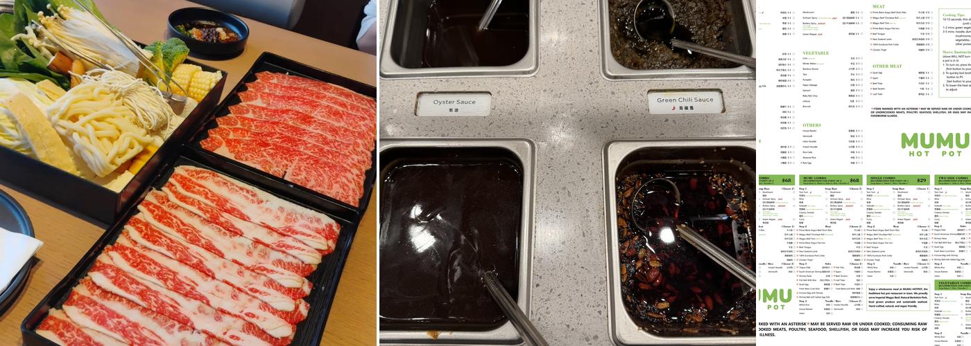 Mumu Hot Pot Menu
