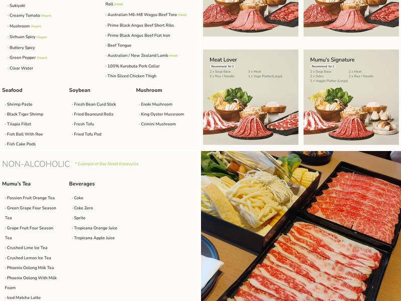 Mumu Hot Pot Menu