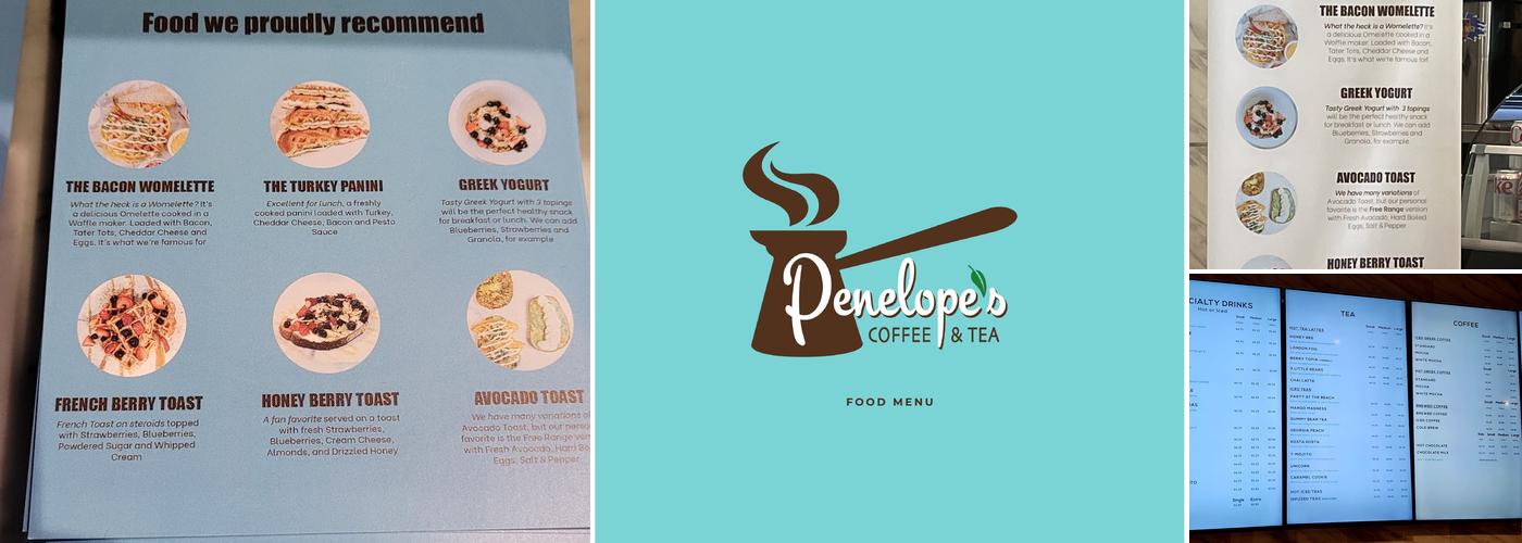 Penelope's Coffee & Tea Menu