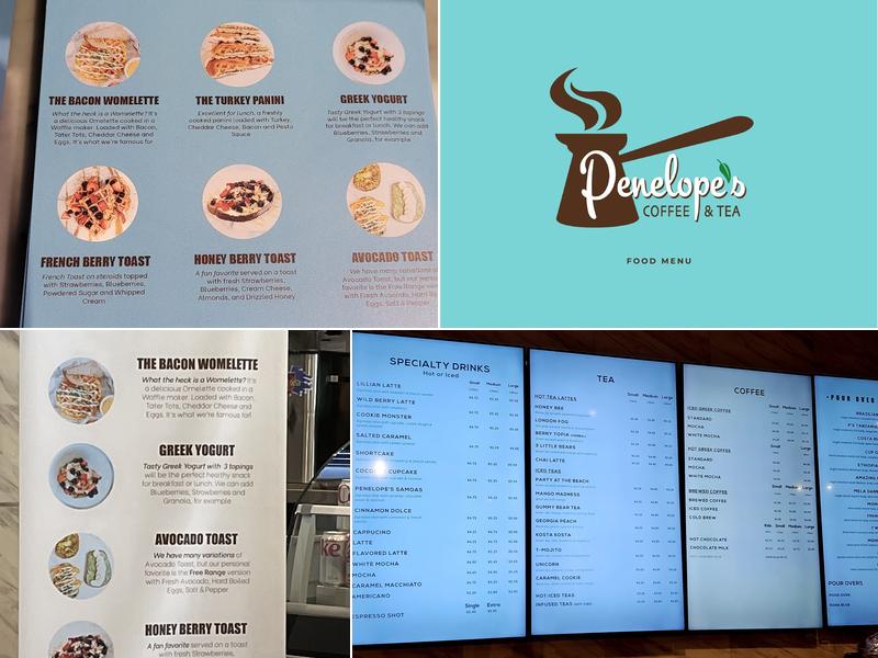 Penelope's Coffee & Tea Menu