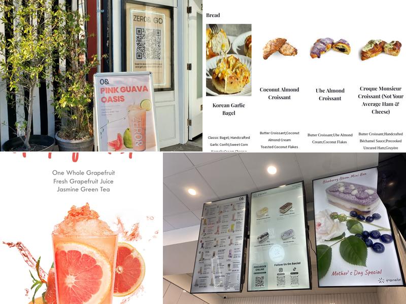 ZERO& SF Fillmore Menu