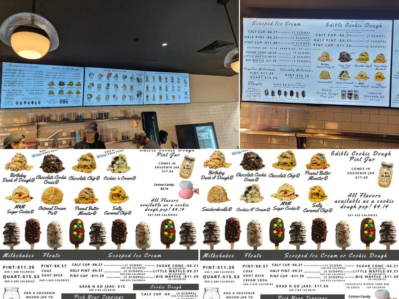 The Yard Milkshake Bar Menu