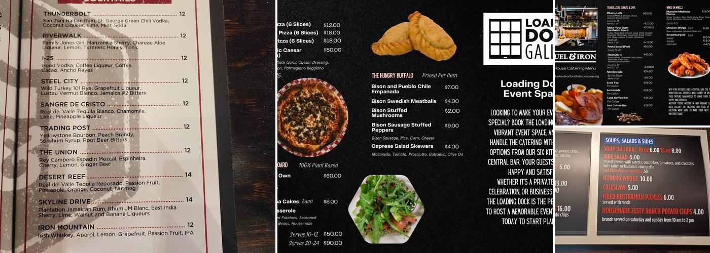 Fuel & Iron Food Hall Menu