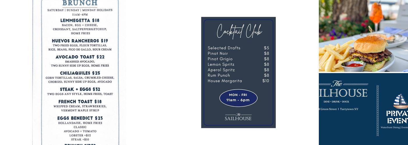 The Sailhouse Menu