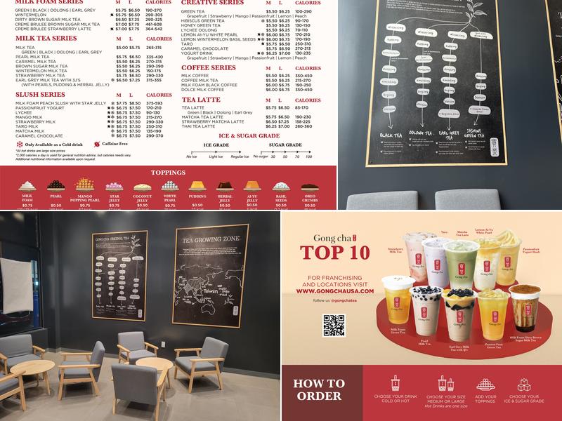 Gong Cha Menu