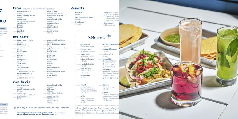 bartaco Menu