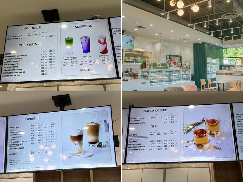 Tous les Jours Menu
