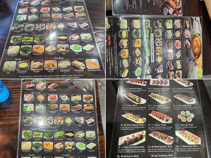 Raku AYCE Sushi & Japanese Buffet Menu