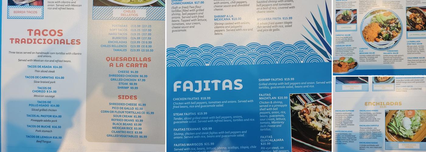 Campo Azul Mexican Kitchen Menu