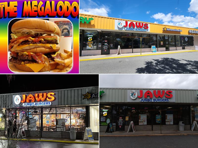 Jaws Jumbo Burgers 3131 SW College Rd Suite 303, Ocala