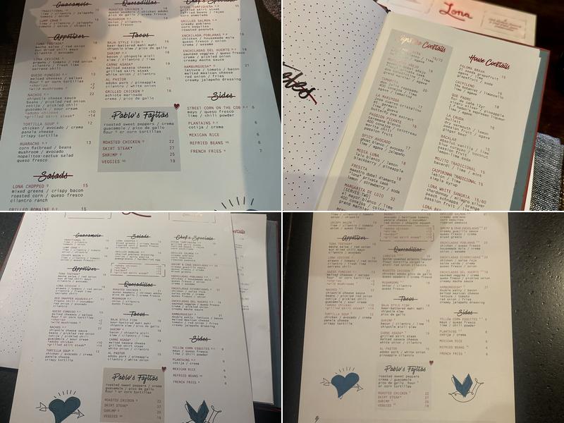 Lona by Chef Richard Sandoval Menu