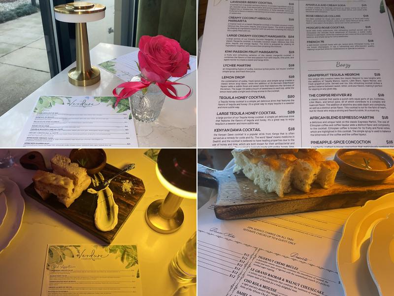 Verdure Kitchen & Cocktails Menu