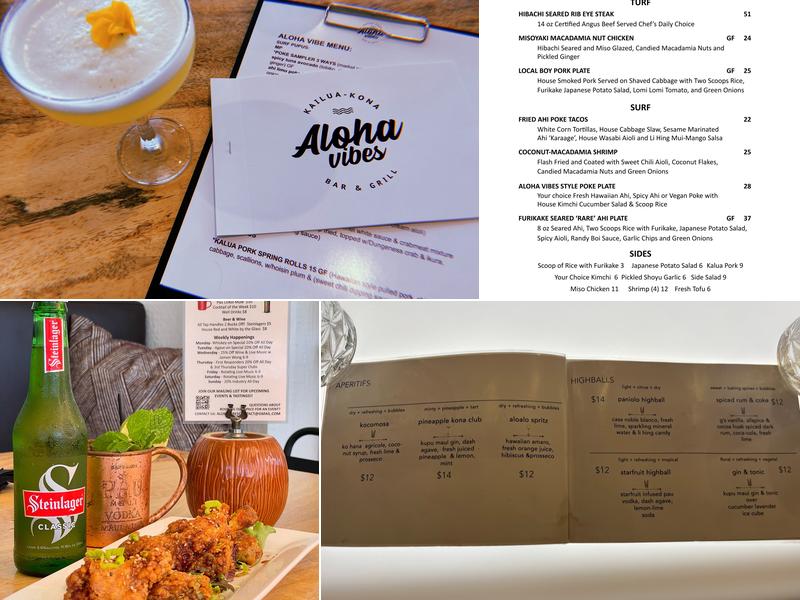 Aloha Vibes Menu