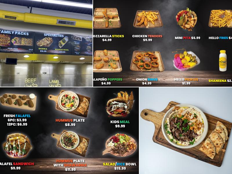 Hello Shawarma Menu