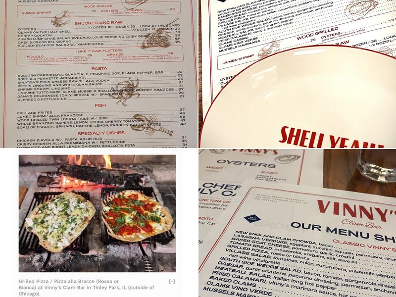 Vinny's Clam Bar Menu