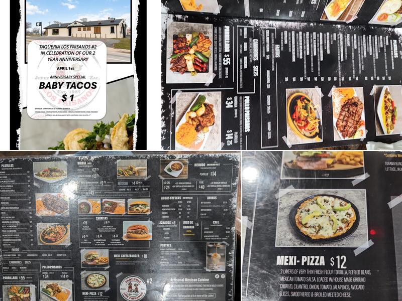 Taqueria Los Paisanos #2 Menu