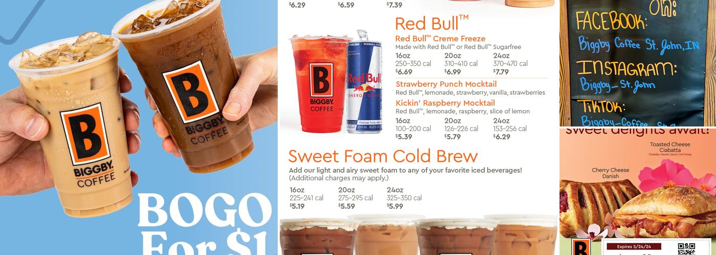 Biggby Coffee St. John Menu