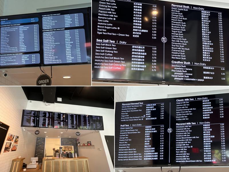 Bubblecup Tea Zone & Ice Cave Menu