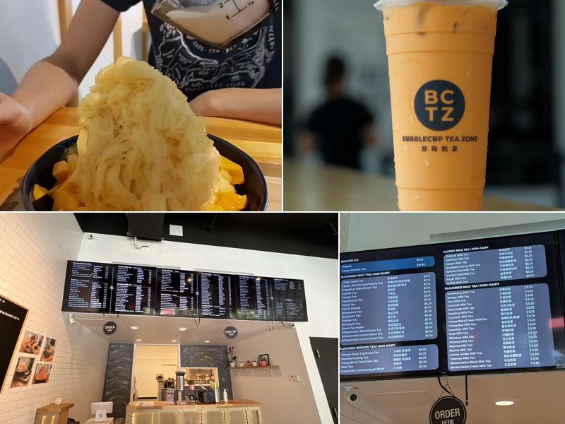 Bubblecup Tea Zone & Ice Cave Menu