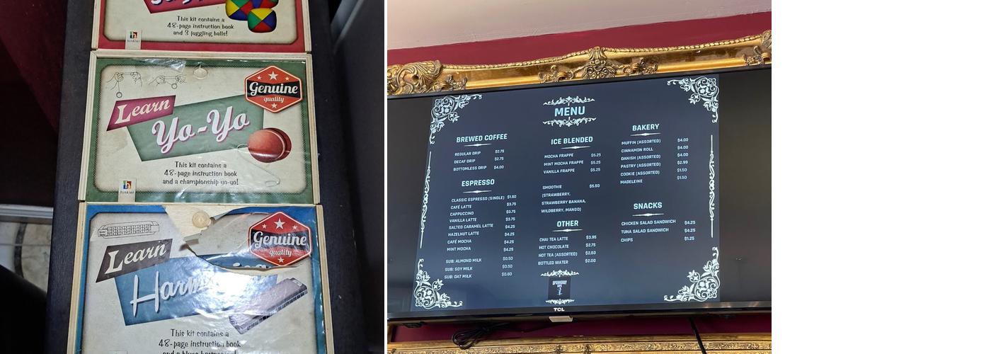 Speakeasy Cafe' Menu