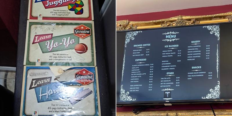 Speakeasy Cafe' Menu