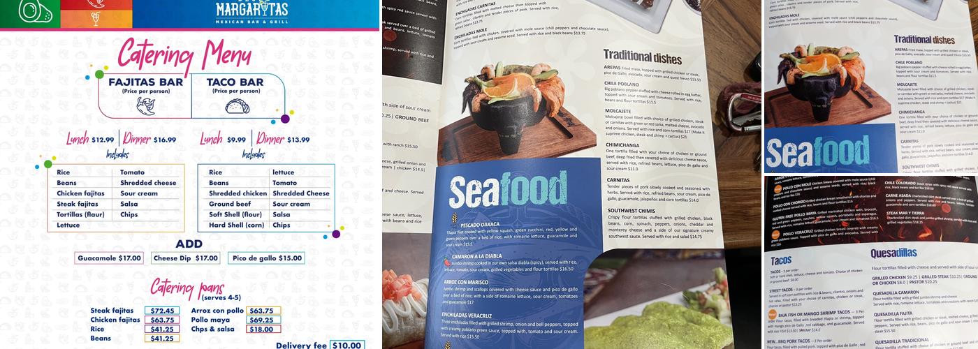 BLUE MARGARITAS OGLESBY Menu