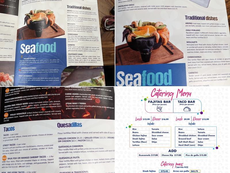 BLUE MARGARITAS OGLESBY Menu