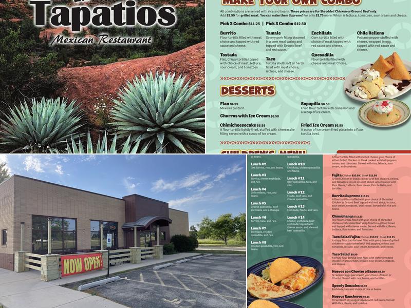 Tapatios Menu