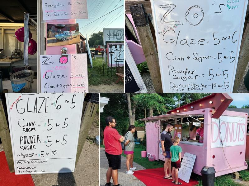 Zo’s Mini Donuts Menu
