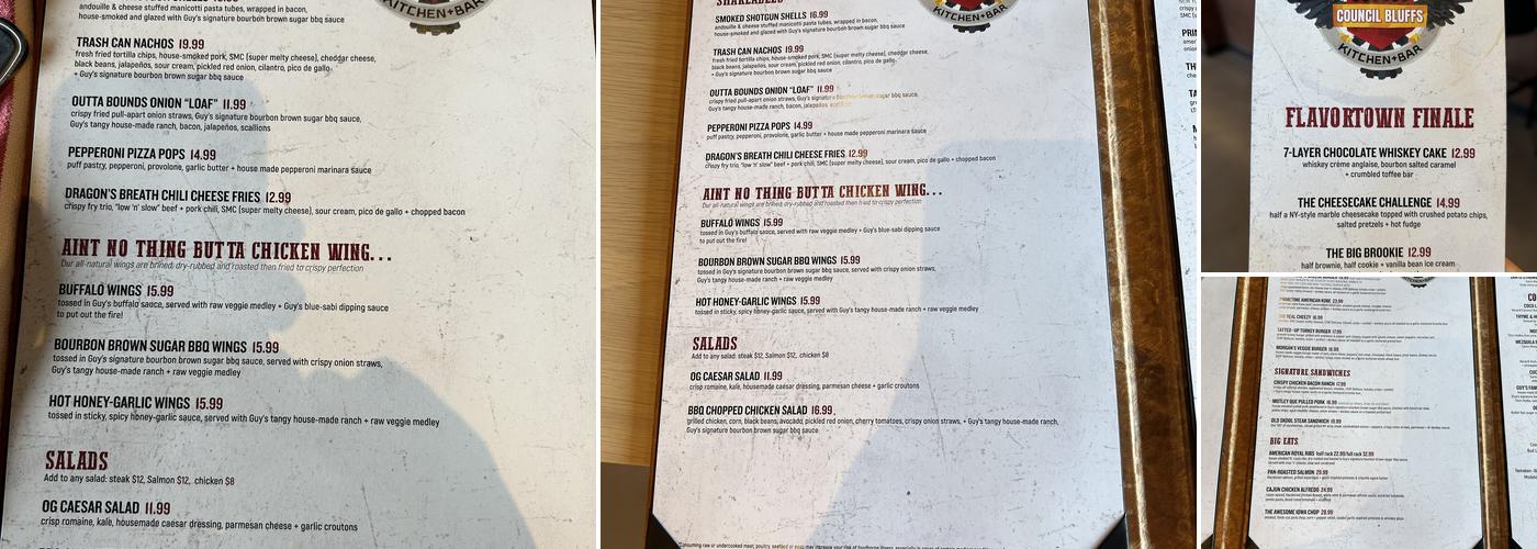 Guy Fieri's Kitchen + Bar Menu