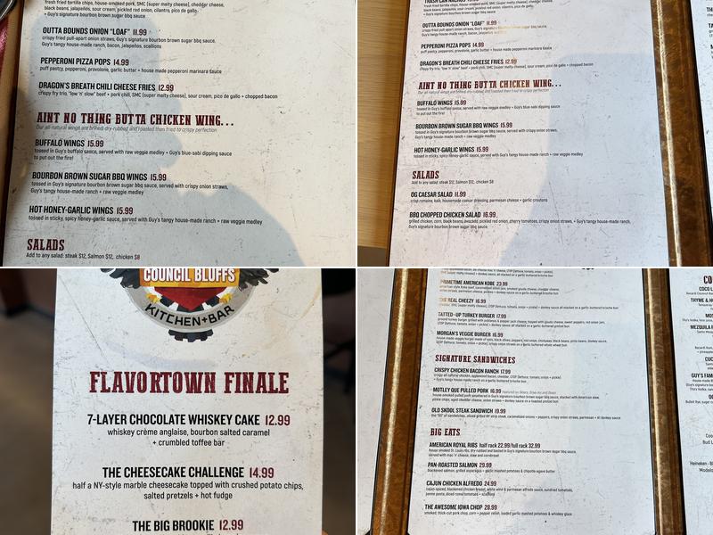 Guy Fieri's Kitchen + Bar Menu