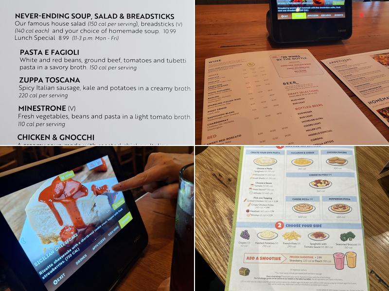 Olive Garden Italian Restaurant Menu