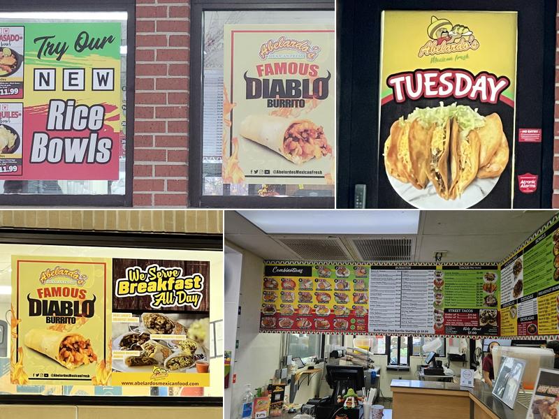 Abelardo's Mexican Fresh Menu