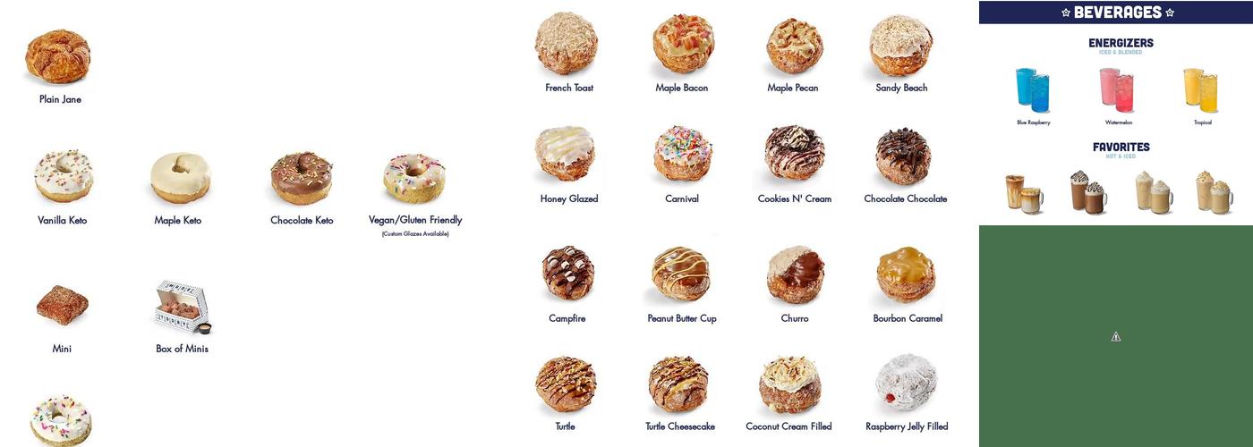 Parlor Doughnuts Menu