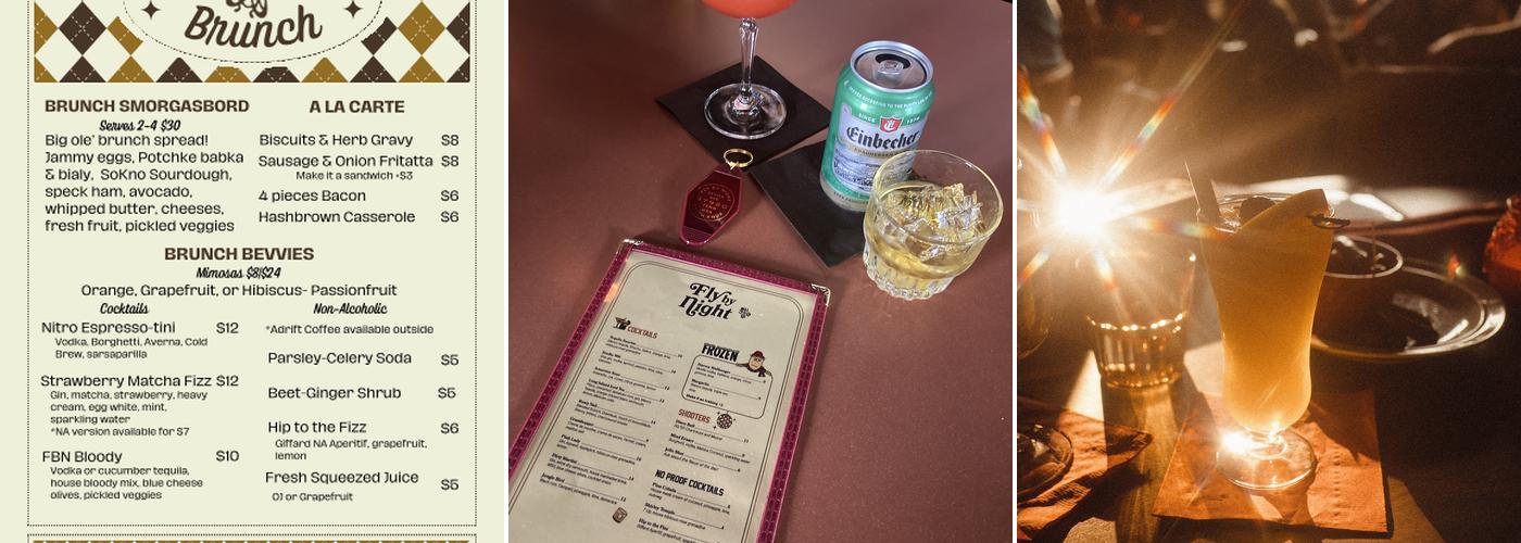 Fly by Night Menu