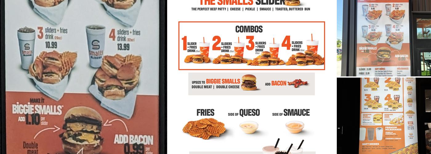 Smalls Sliders Menu
