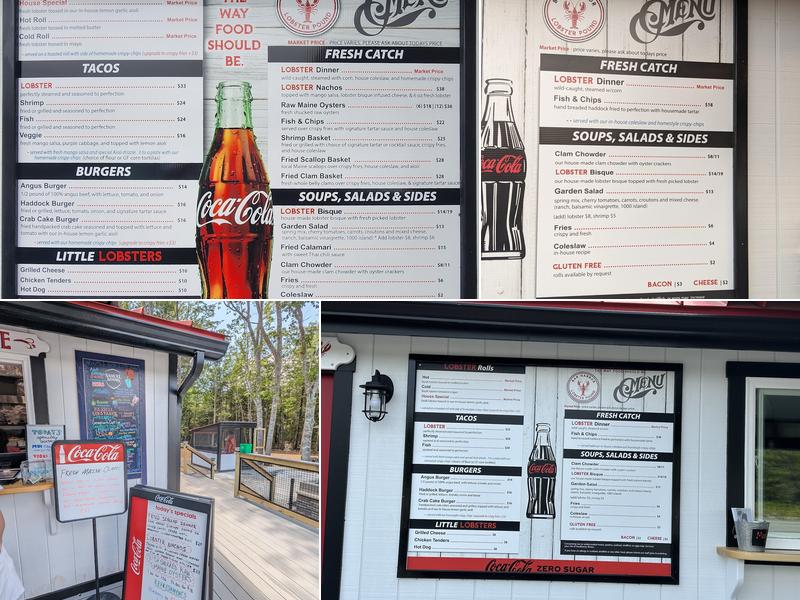 Bar Harbor Lobster Pound Menu