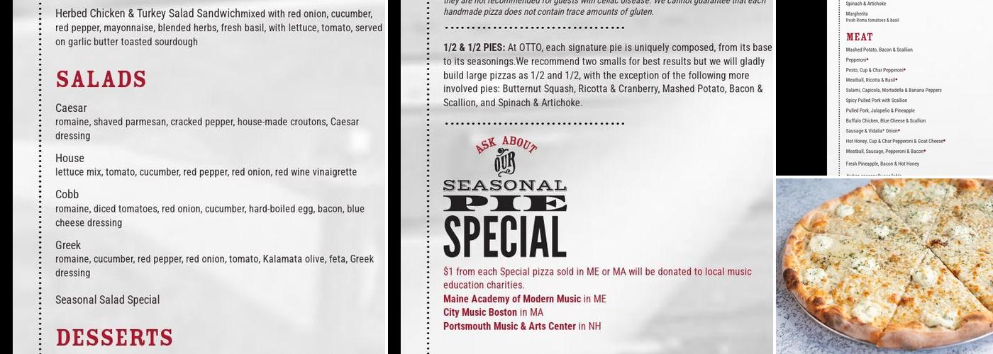 OTTO Menu