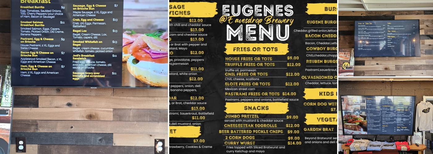 Eugene's Sausage & Fries @ The Ice House Brewery Menu