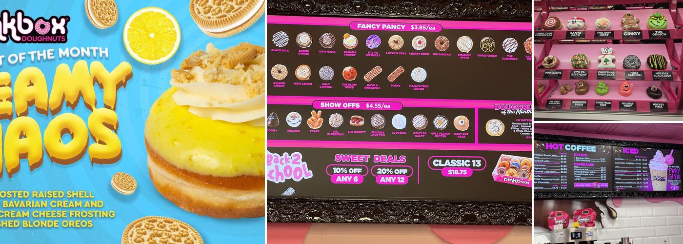 Pinkbox Doughnuts Menu