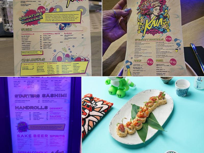 Kaia Handroll Menu