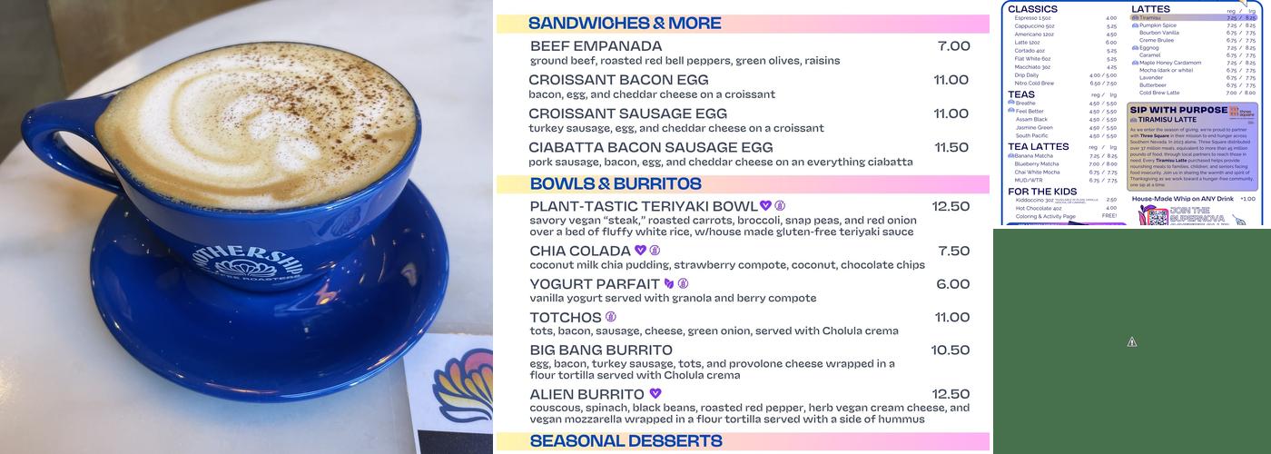 Mothership Coffee Menu