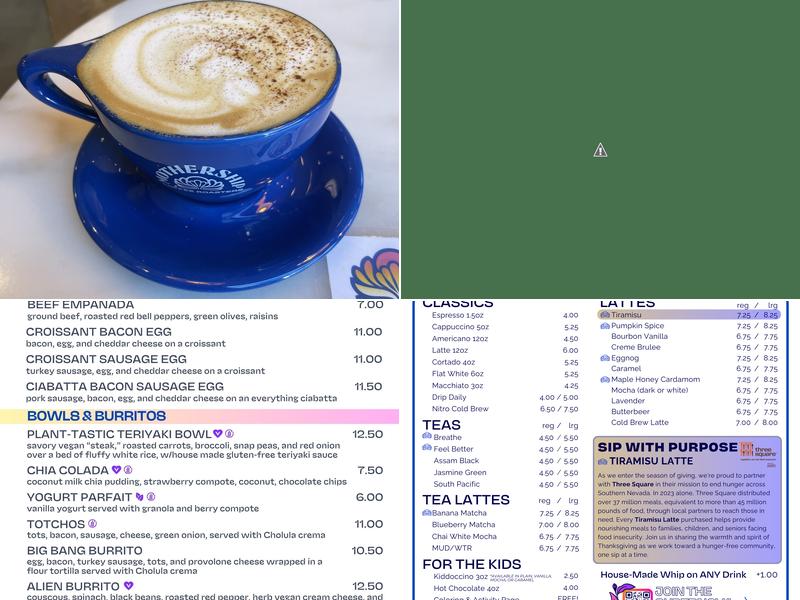 Mothership Coffee Menu
