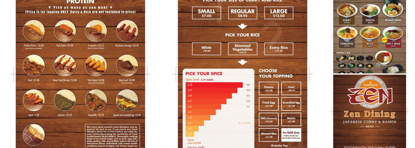 Zen Curry West Menu